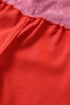 Reversible straight leg pants in cotton blend jacquard